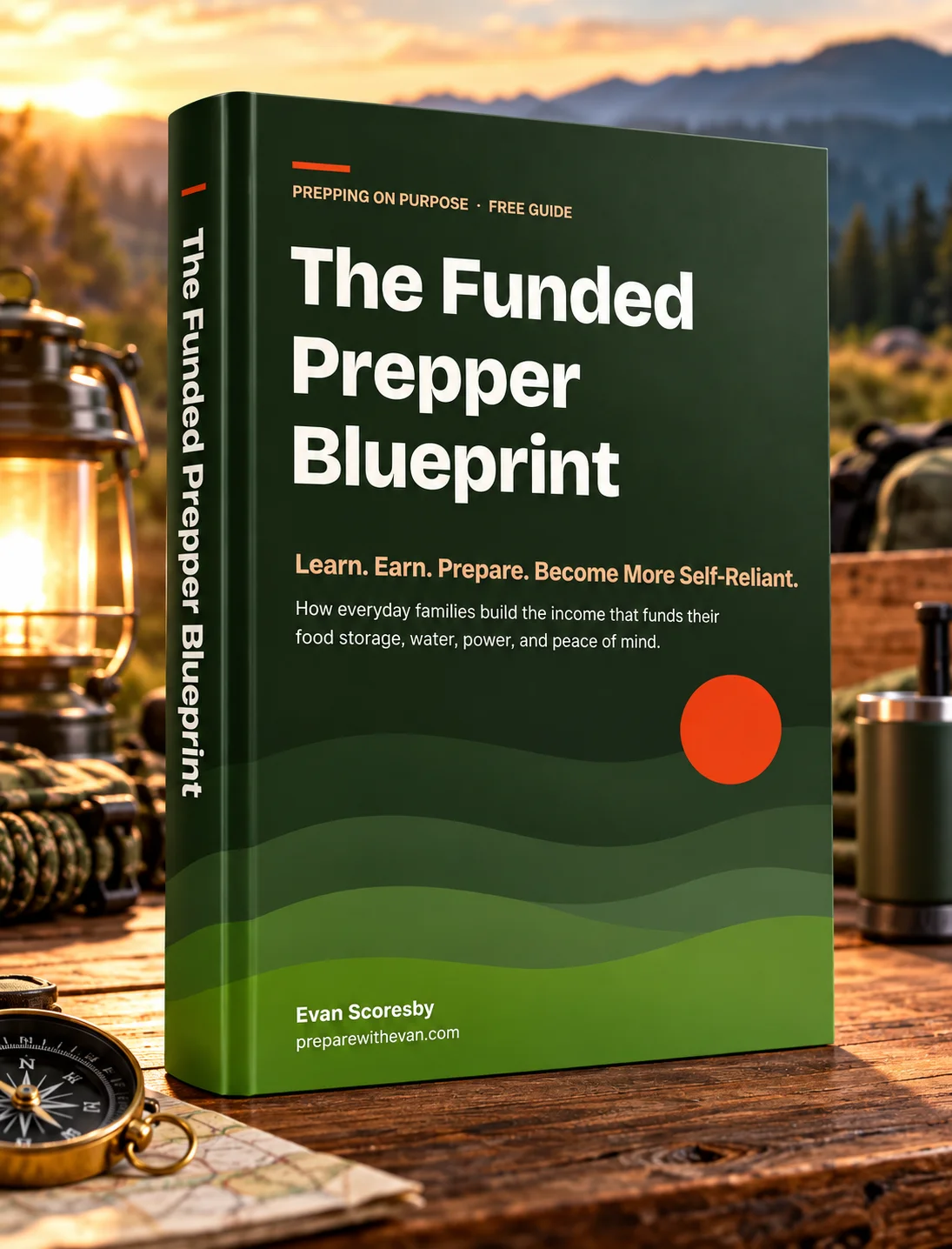 The Funded Prepper Blueprint free guide by Evan Scoresby